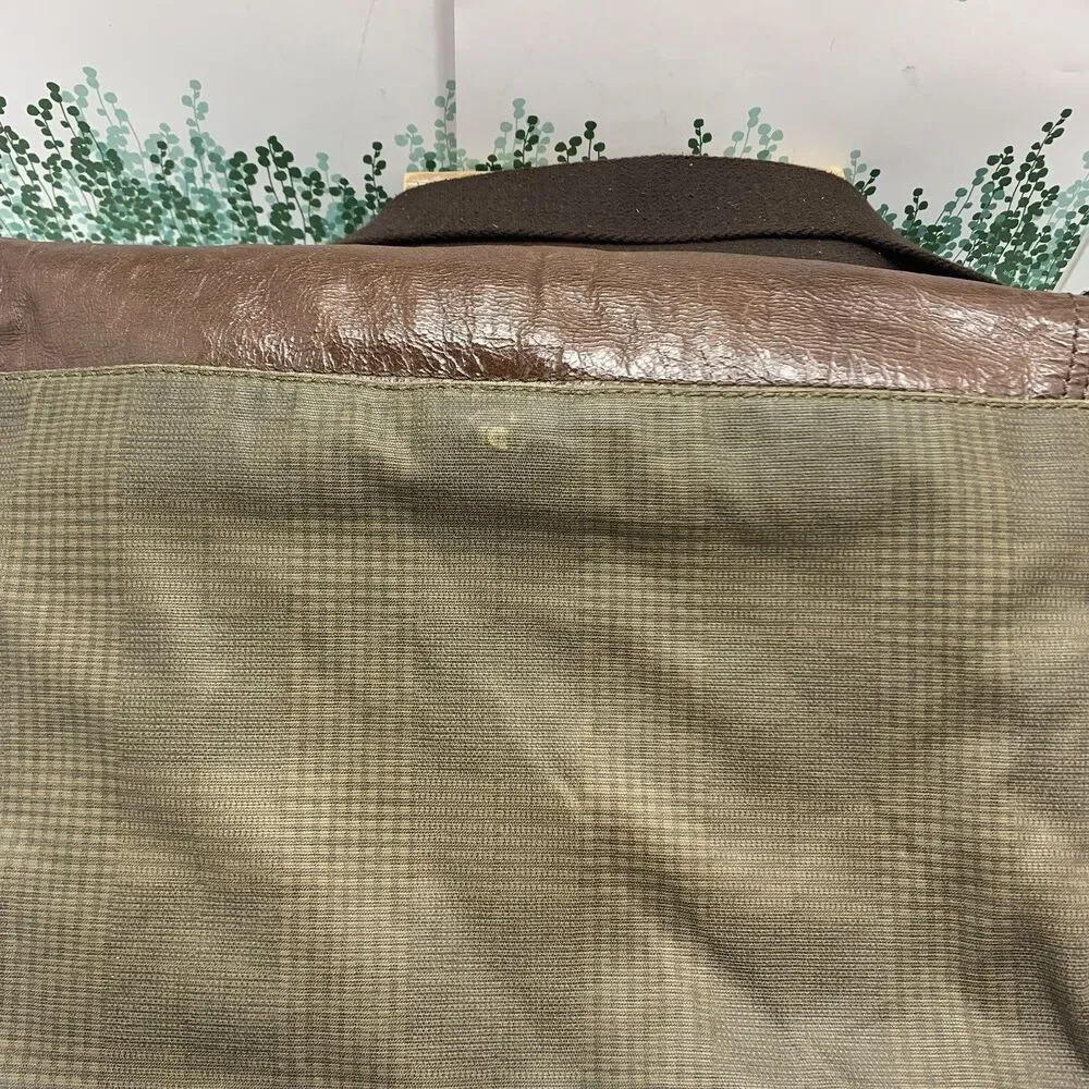 Fossil Leather & Fabric Messenger Laptop Adjustable Strap Bag Men’s